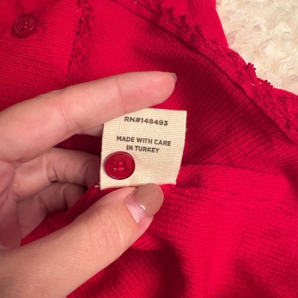 NWOT Dôen Demi Cardigan in Red - Picture 4 of 6